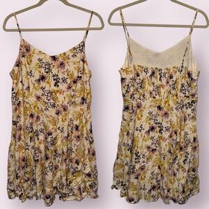 NWOT Old Navy Floral Spaghetti Strap Dress - Yellow and Purple